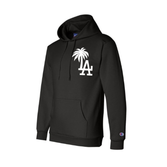 L.A. Beach Palm Tree Life Hoodie Sweater/ Champion